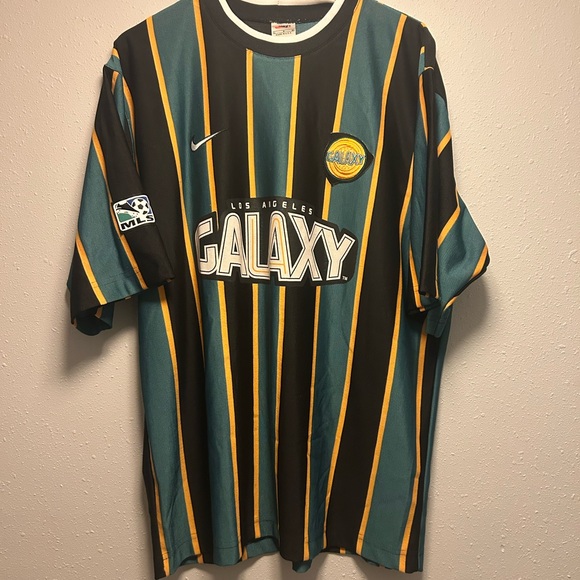 Super Rare Original 97-98 Vintage Los Angeles Galaxy MLS Cobi Jones Nike Jersey